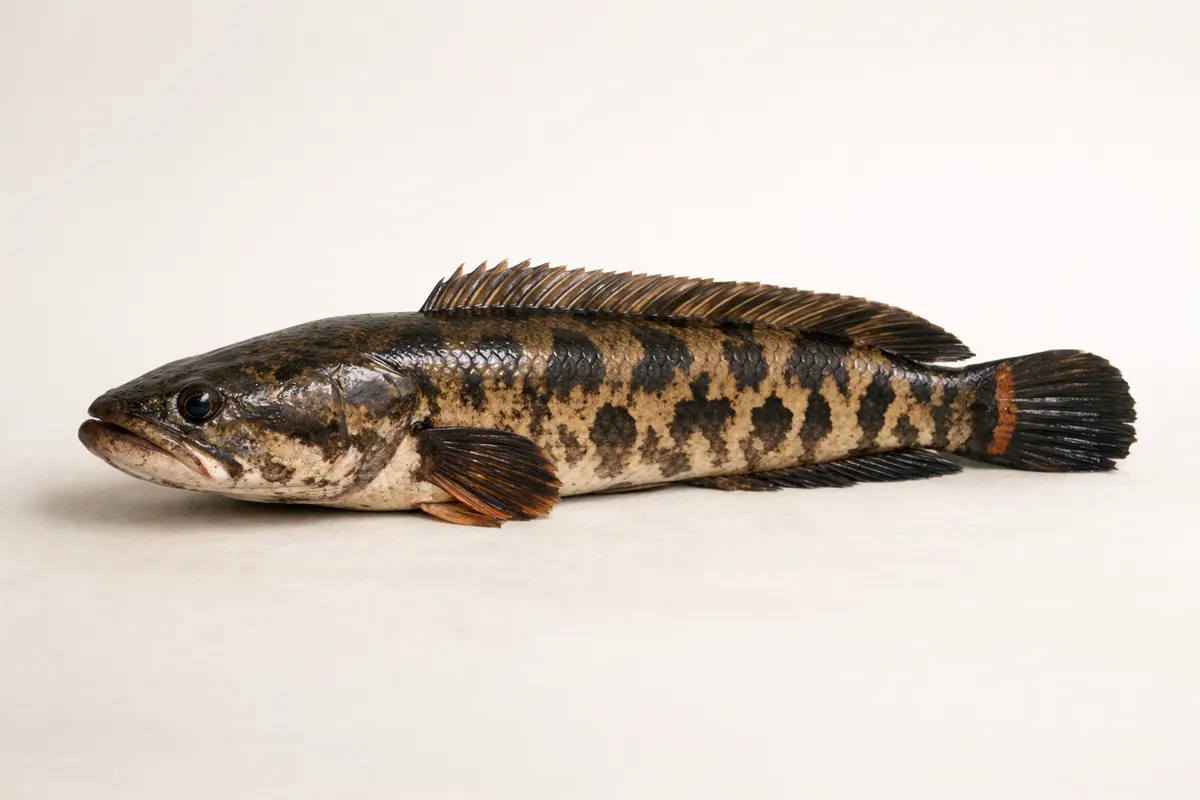 Editorial checklist image for invasive fish species showing visible clues and comparison notes.